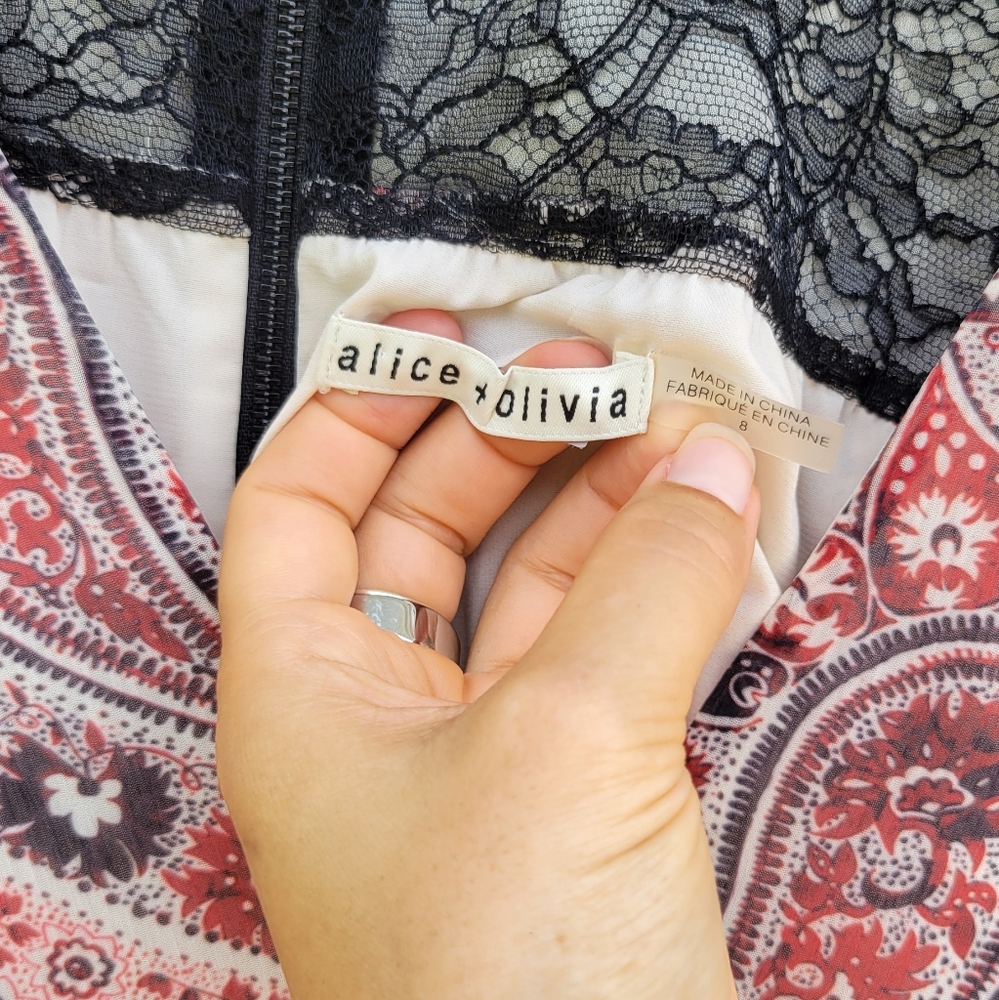 Alice + Olivia Bohemian Paisley Daren Maxi Dress - Picture 3 of 7